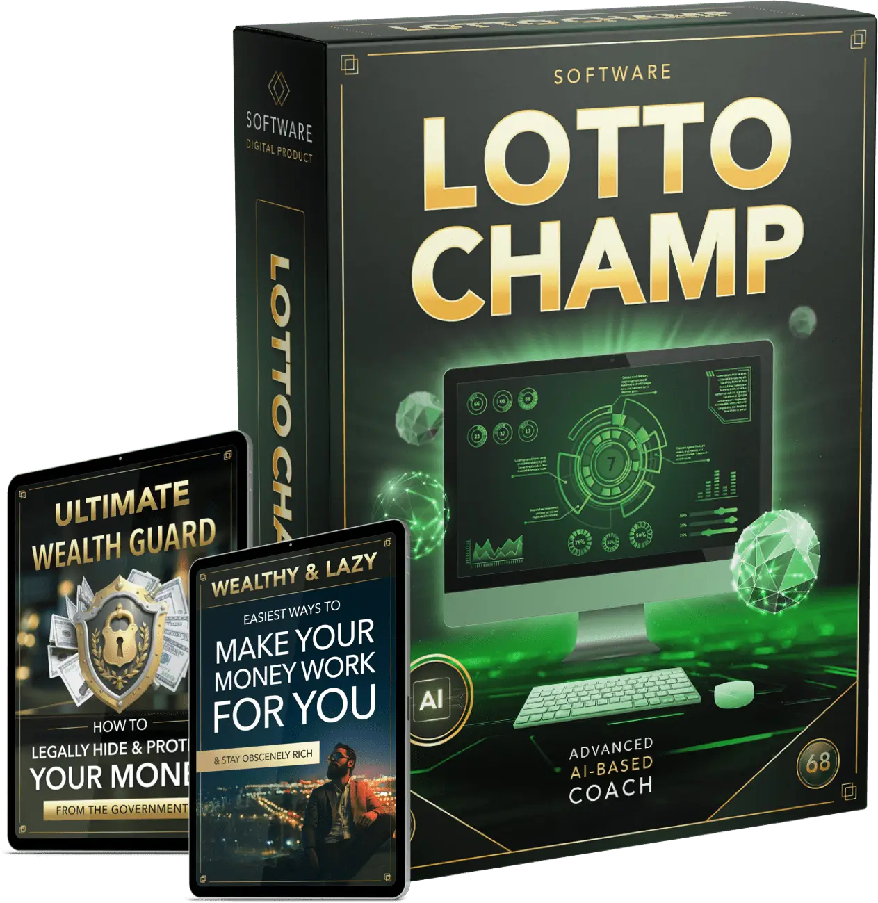 Lotto Champ software interface on a phone